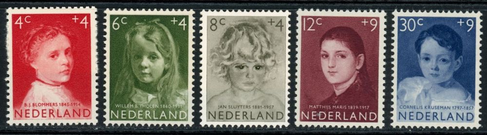 Netherlands 1957 SG.857-861 U/M