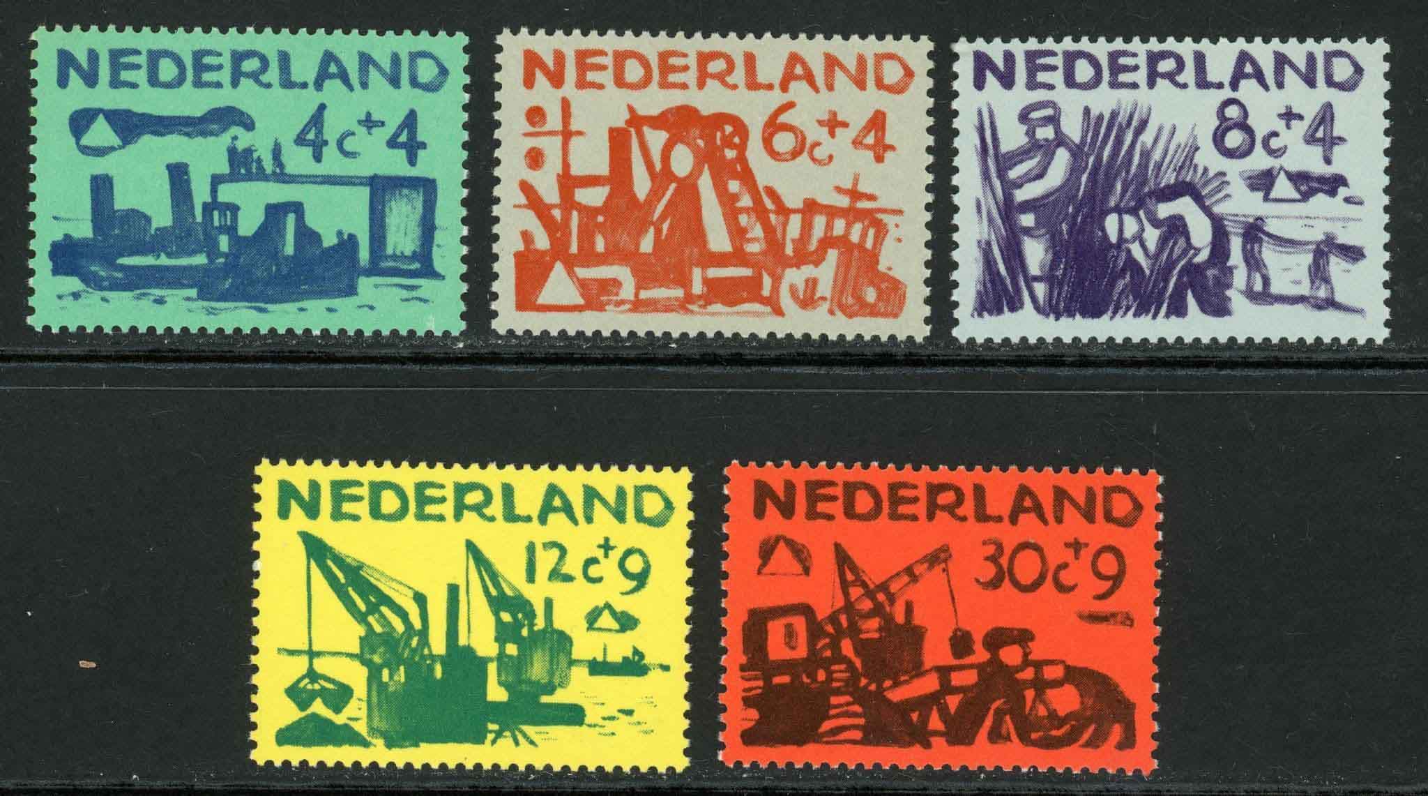 Netherlands 1959 SG.877-881 U/M