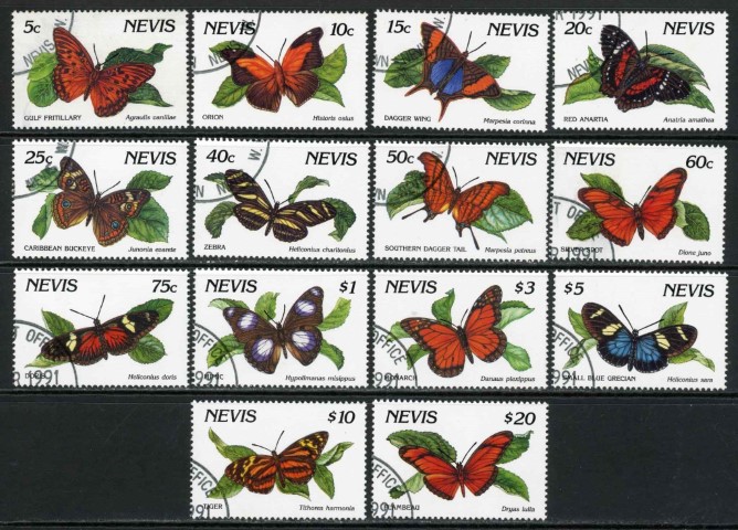 Nevis 1991-92 SG.578A-591A F/U