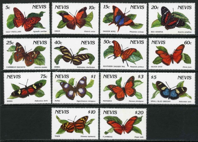 Nevis 1991-92 SG.578A-591A U/M