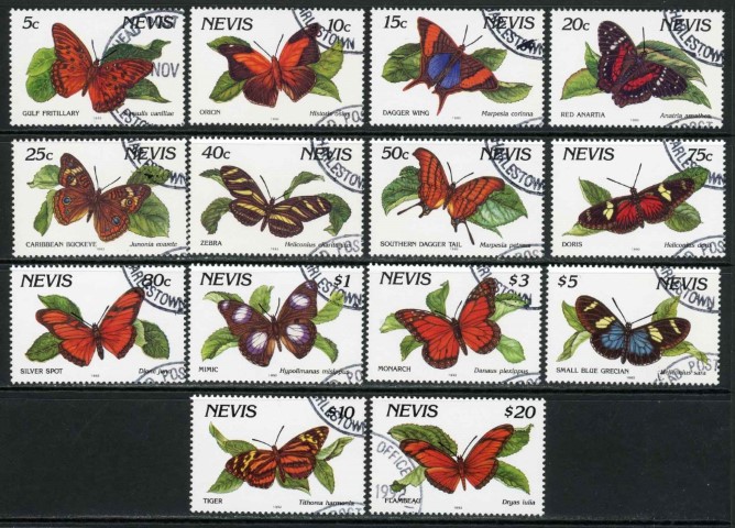 Nevis 1991-92 SG.578B-591B F/U