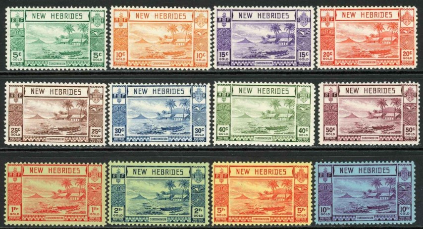 New Hebrides 1938 SG.52-63 M/M (1)