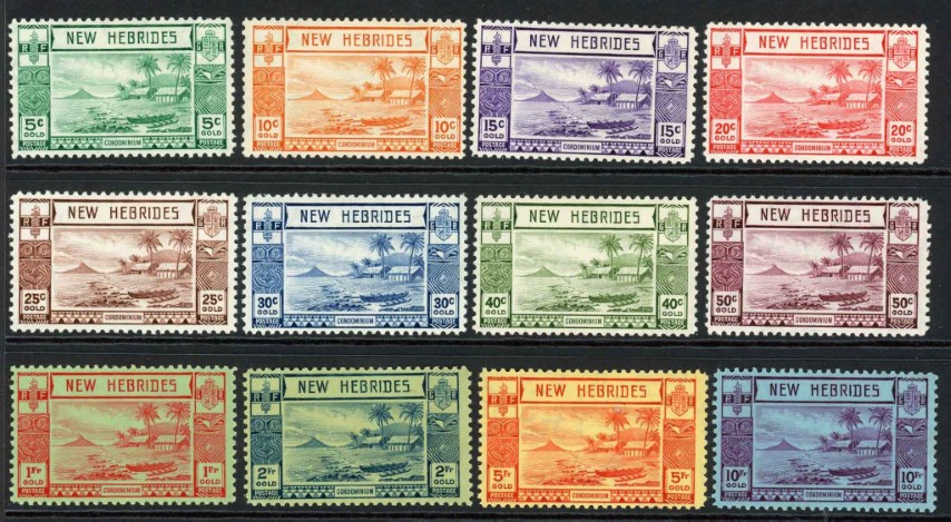 New Hebrides 1938 SG.52-63 M/M