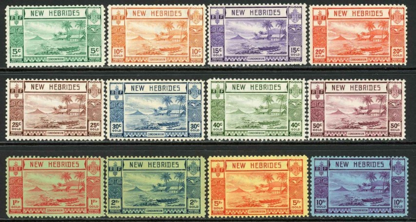 New Hebrides 1938 SG.52-63 U/M (1)