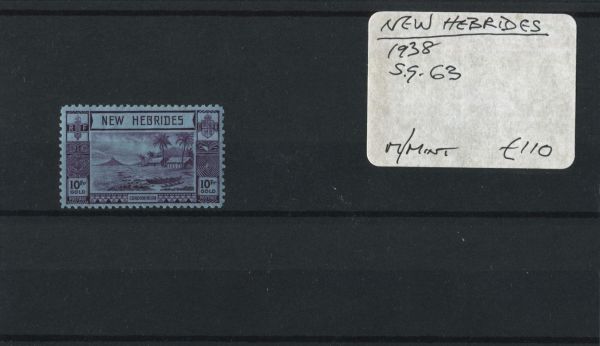 New Hebrides 1938 SG.63 M/M