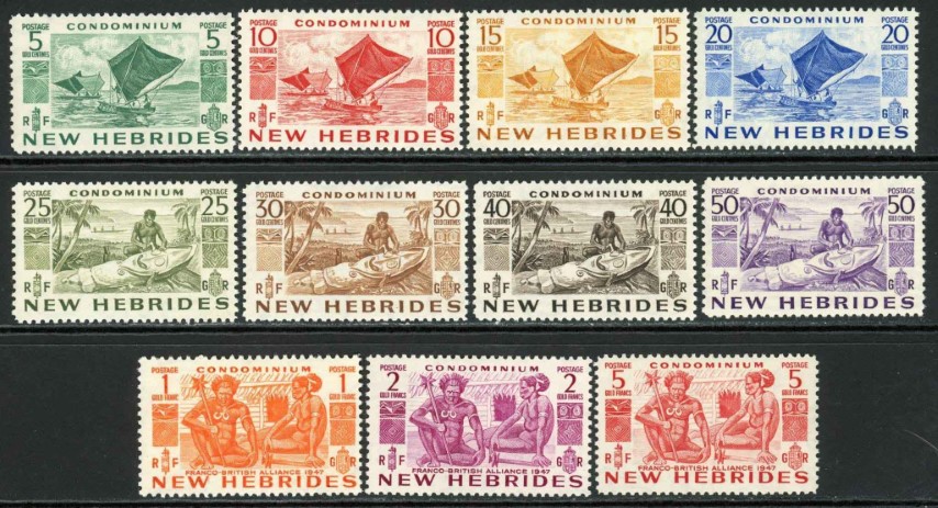 New Hebrides 1953 SG.68-78 M/M (1)