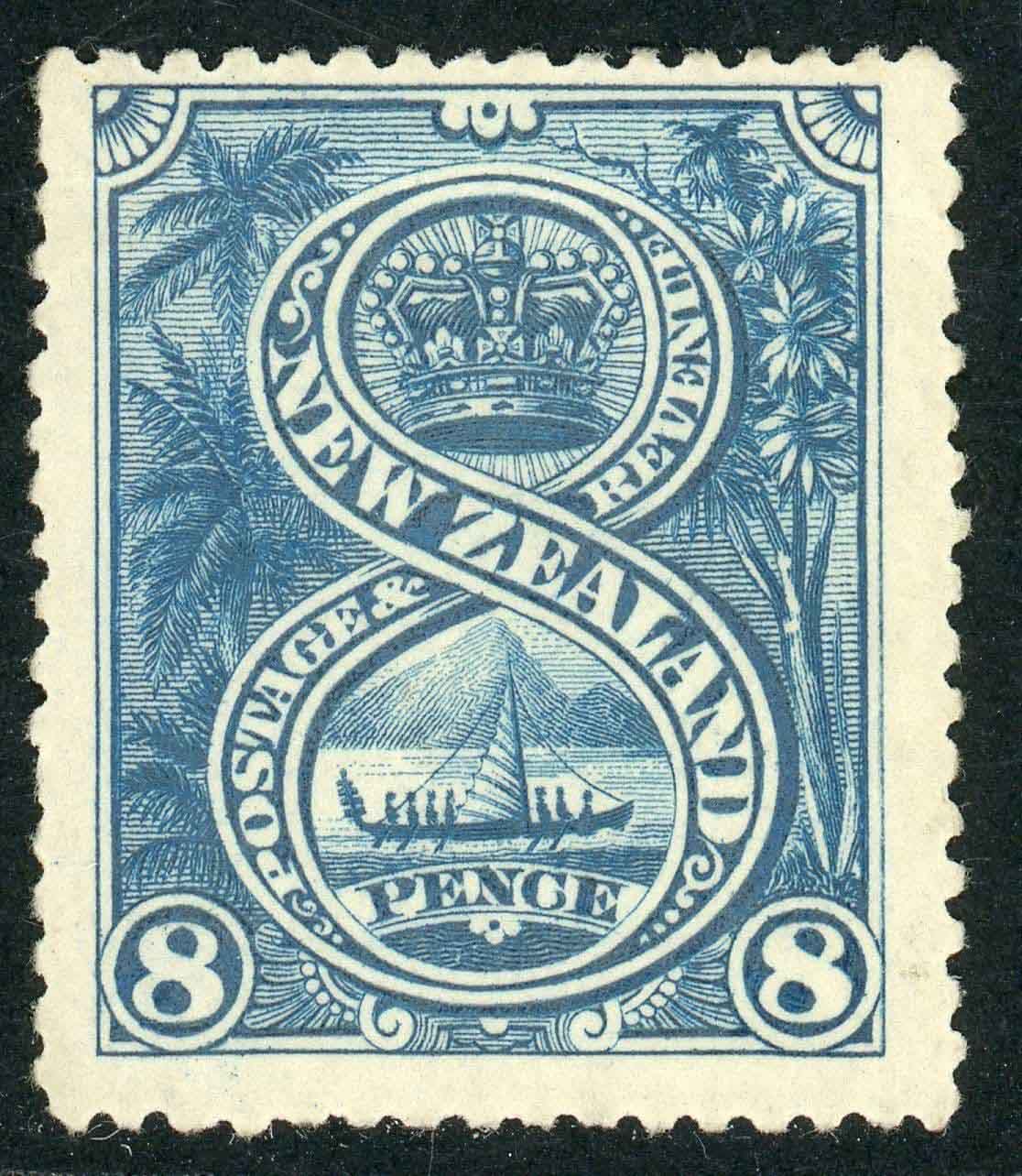 New Zealand 1898 SG.255a M/M prussian blue