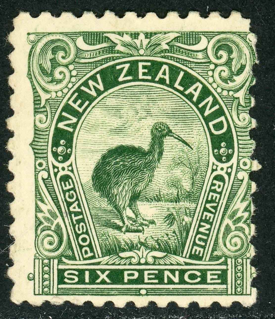 New Zealand 1899-1903 SG.264 M/M deep green