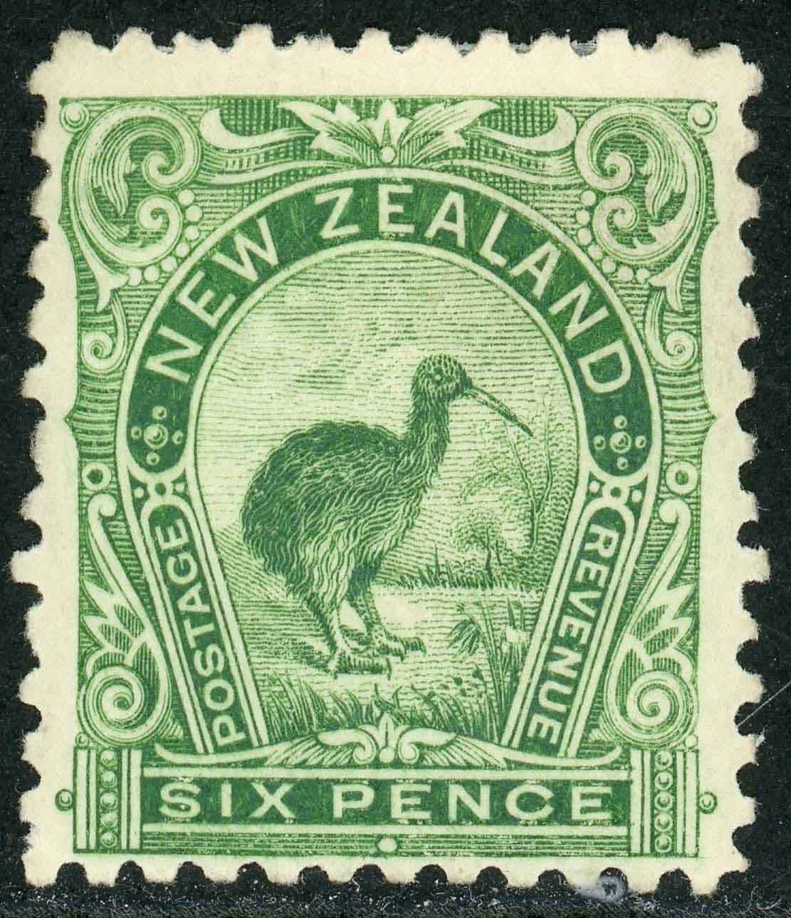 New Zealand 1899-1903 SG.264a M/M yellow green