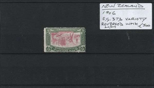 New Zealand 1906 SG.373var Rev. WMK M/M