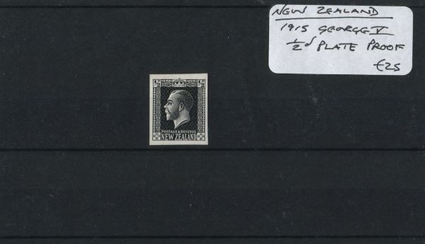 New Zealand 1915 George V d Plate Proof (Lot 2)