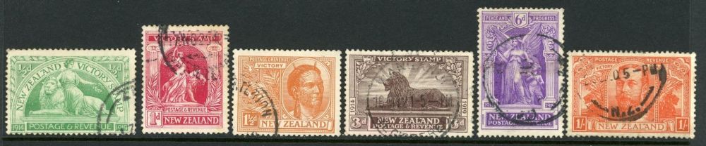 New Zealand 1920 SG.453-458 F/U