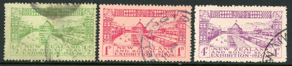 New Zealand 1925 SG.463-465 Used