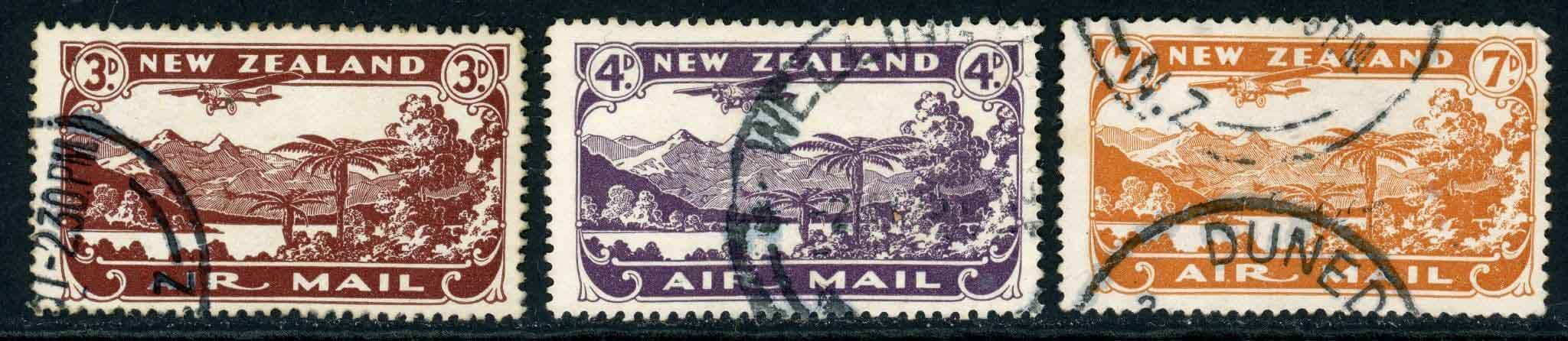 New Zealand 1931-35 SG.548-550 F/U