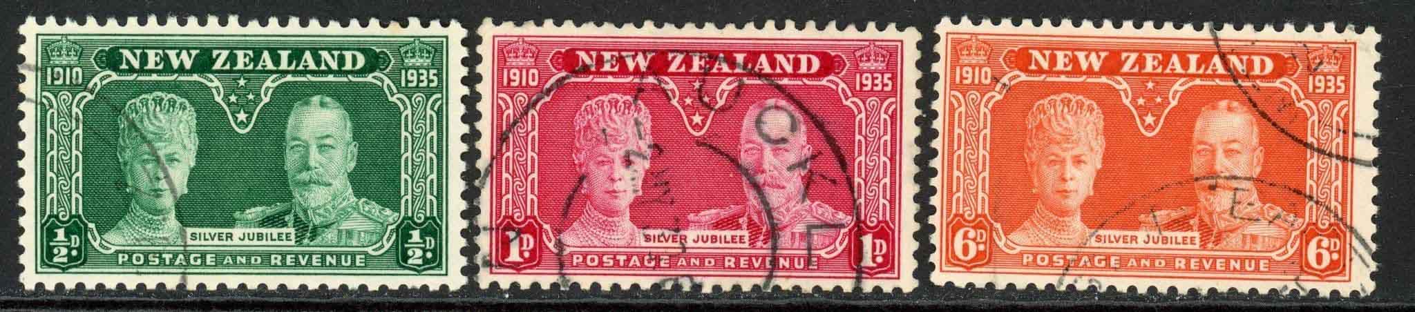 New Zealand 1935 SG.573-575 F/U