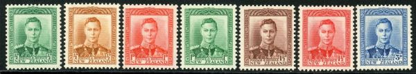 New Zealand 1938-44 SG.603-609 U/M