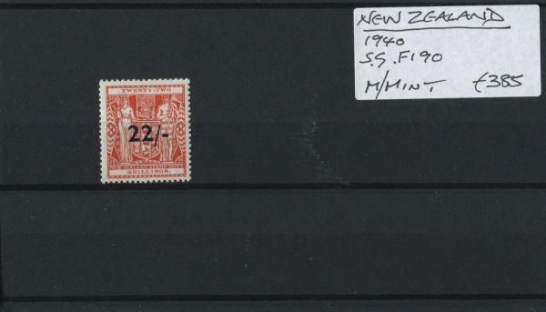 New Zealand 1940 SG.F190 M/M