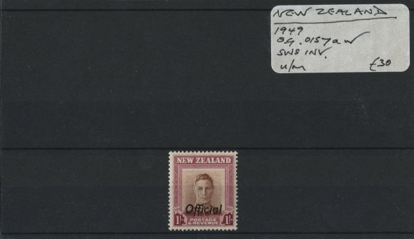 New Zealand 1949 SG.O157aw U/M