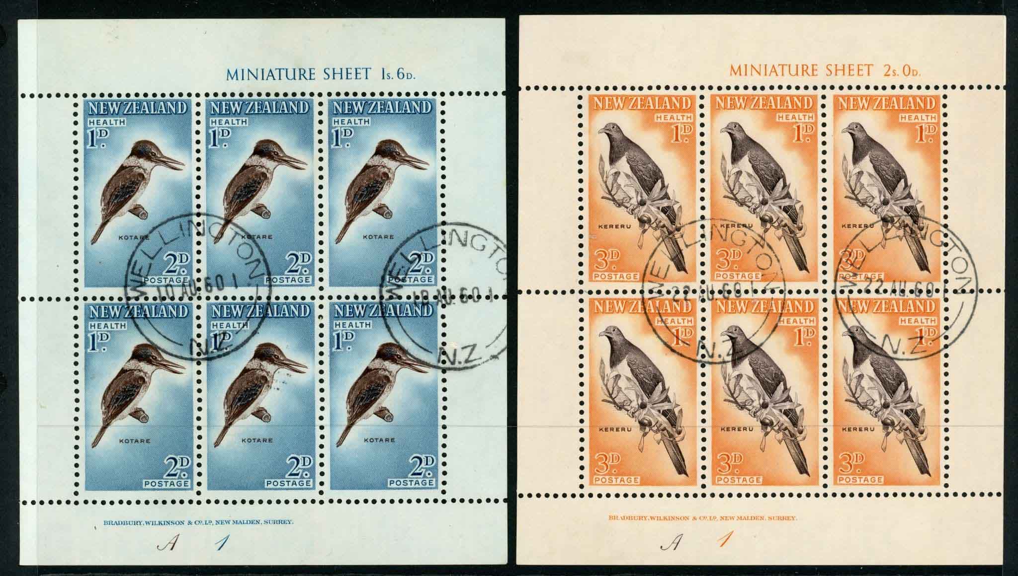 New Zealand 1960 SG.803-804 F/U in blocks of 6