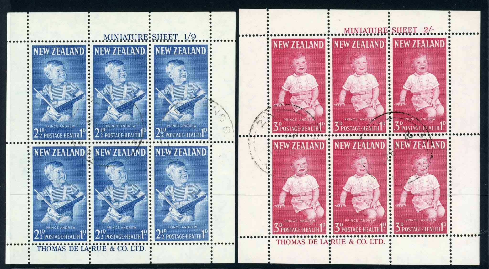 New Zealand 1963 SG.MS816b F/U 2 sheets