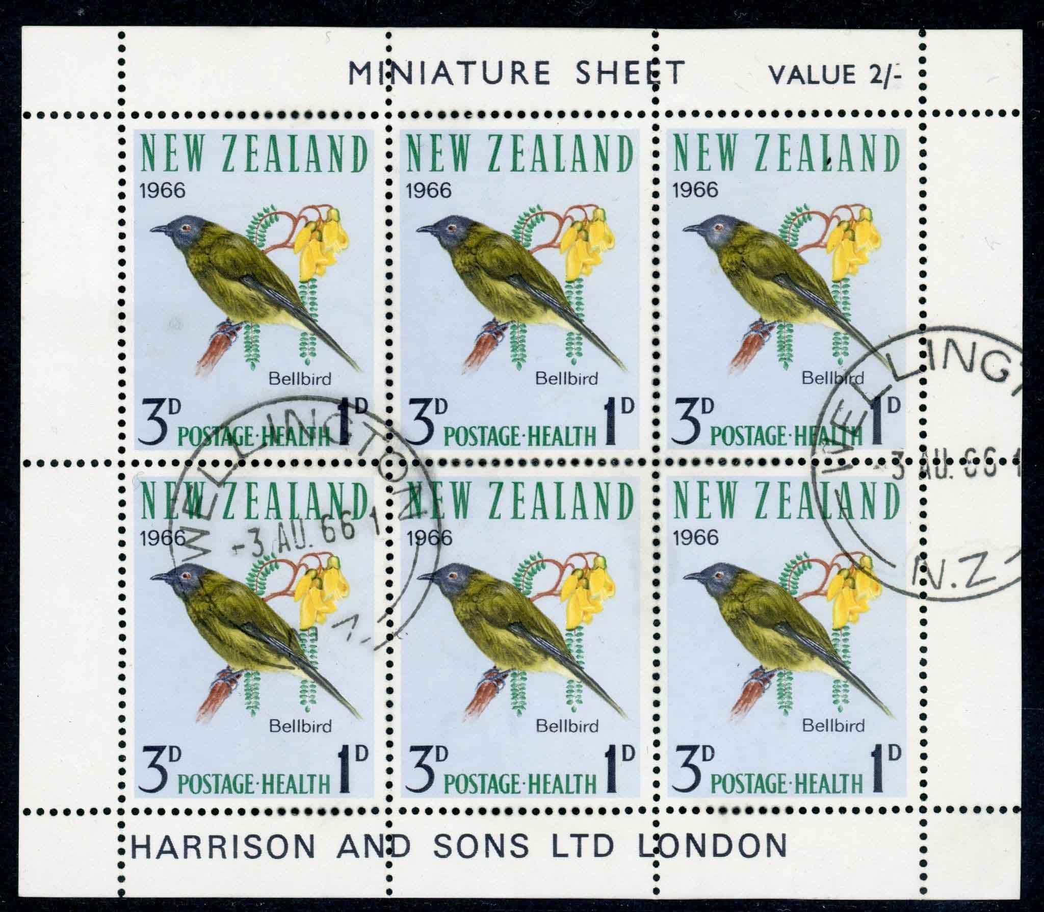 New Zealand 1966 SG.MS841 F/U (2 sheets)