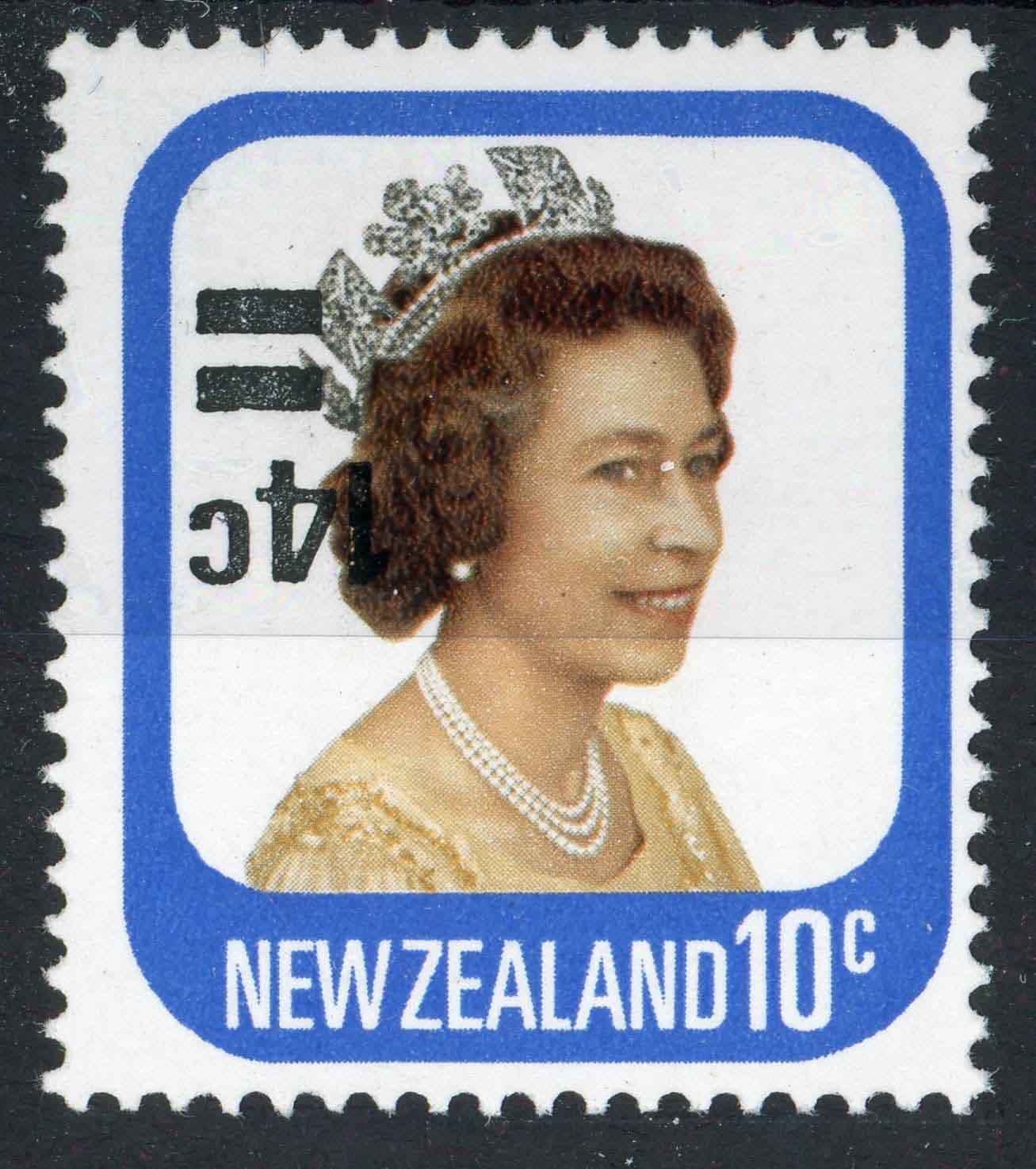 New Zealand 1979 SG.1202b inverted surcharge U/M