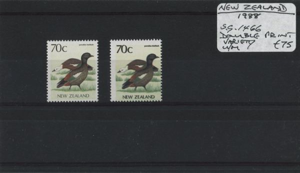 New Zealand 1988 SG.1466 Double Print Var. U/M