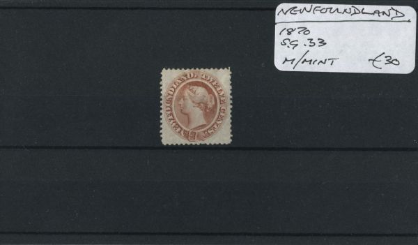 Newfoundland 1870 SG.33 M/M