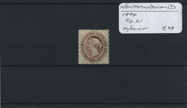 Newfoundland 1894 SG.61 M/M (Lot 2)