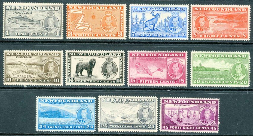 Newfoundland 1937 SG.257-267 M/M