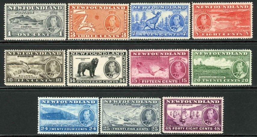 Newfoundland 1937 SG.257-267 U/M