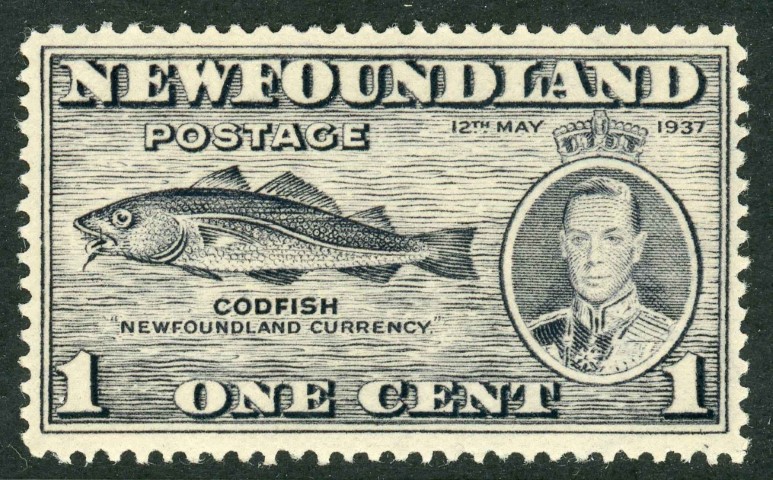 Newfoundland 1937 SG.257b M/M variety ''fish hook flaw'' (2)