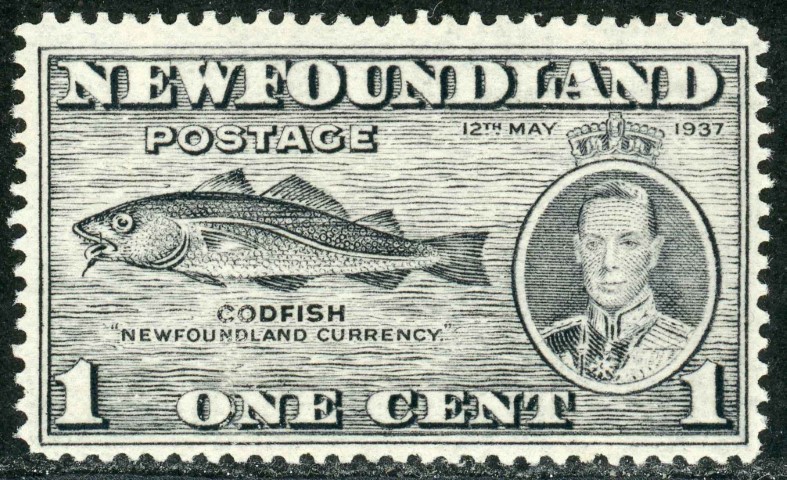 Newfoundland 1937 SG.257db U/M variety ''fish-hook flaw''