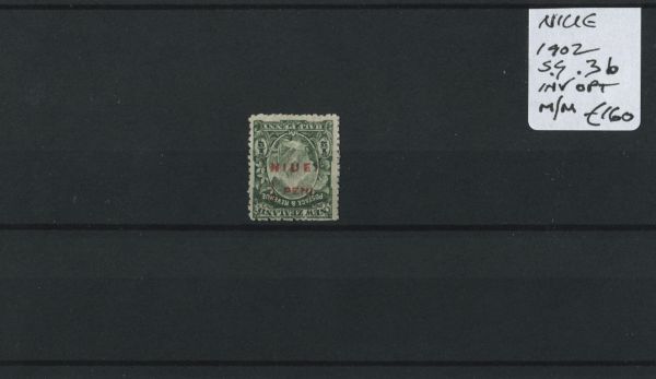 Nieu 1902 SG.3b Inv. OPT. M/M