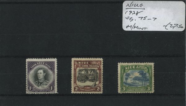 Nieu 1938 SG.75-77 M/M