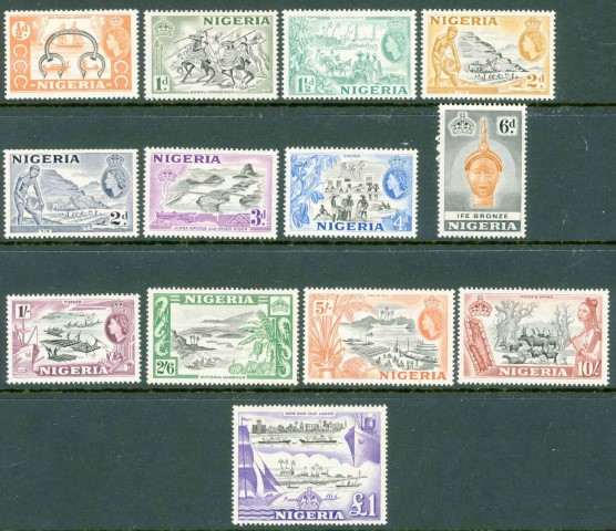 Nigeria 1953-58 SG.69-80 M/M