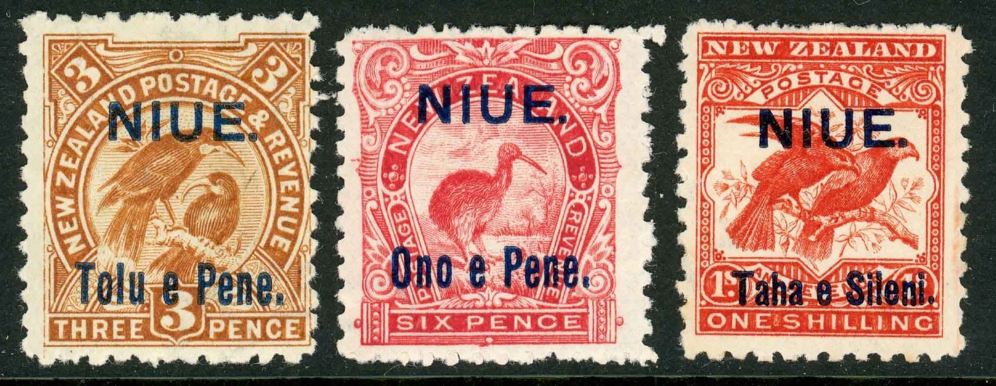 Niue 1903 SG.13-14, 16 M/M