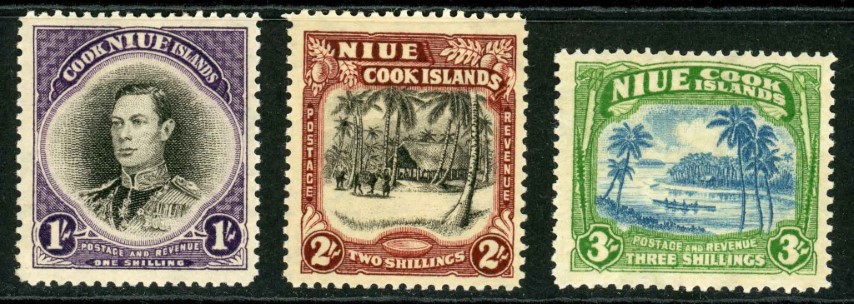 Niue 1938 SG.75-77 M/M