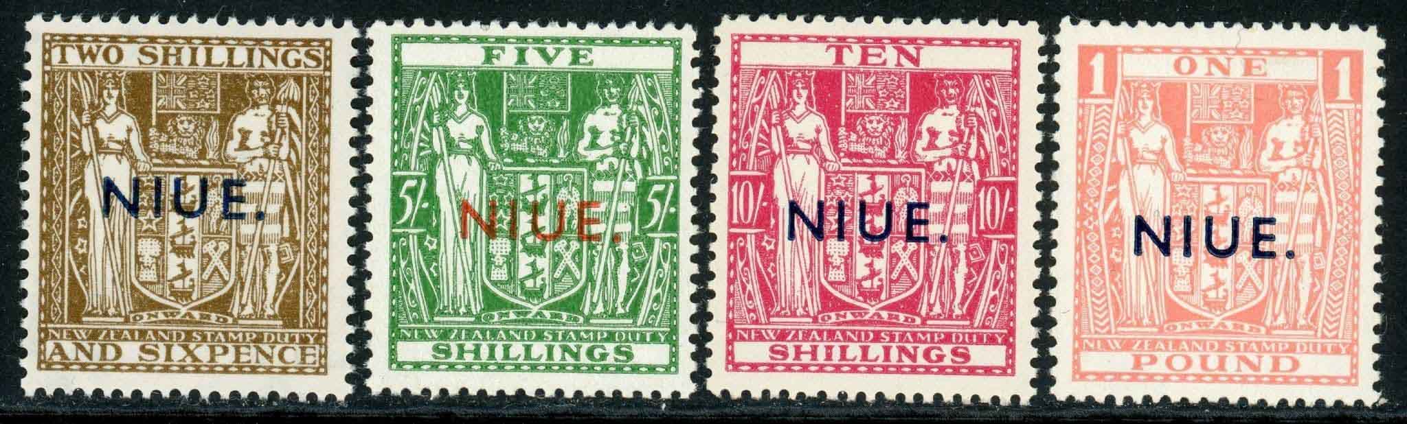 Niue 1942-54 SG.83-86 U/M