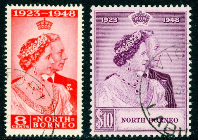 North Borneo 1948 SG.350-351 F/U