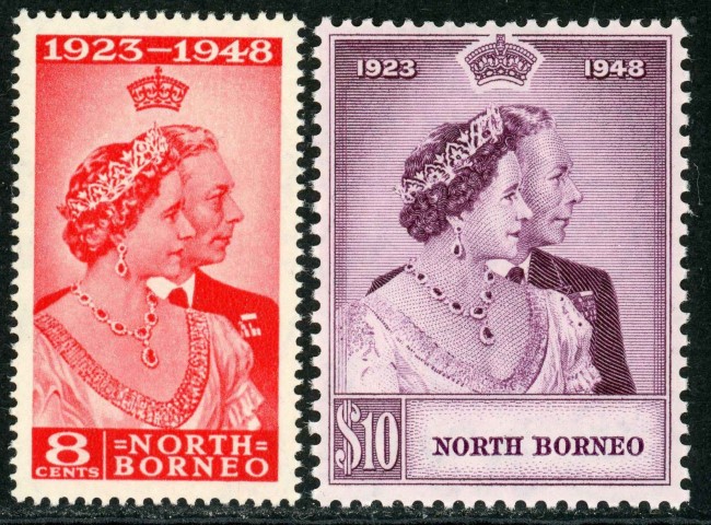 North Borneo 1948 SG.350-351 U/M (1)