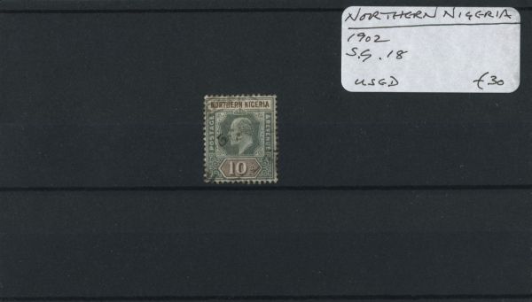 Northen Nigeria 1902 SG.18 Used