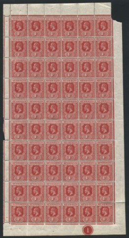 Northern Nigeria 1912 SG.41 Pane of 60 U/M