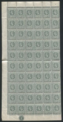 Northern Nigeria 1912 SG.42 Block of 60 U/M