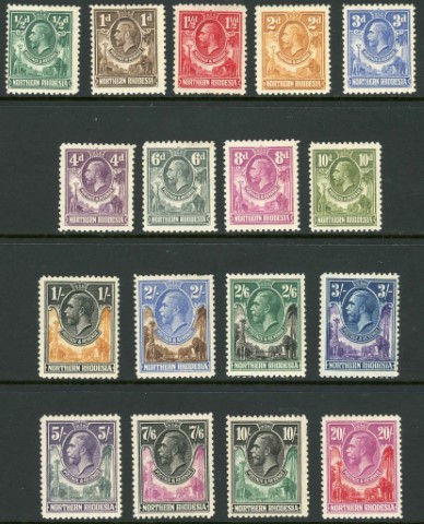 Northern Rhodesia 1925-1929 SG1-17 M/M