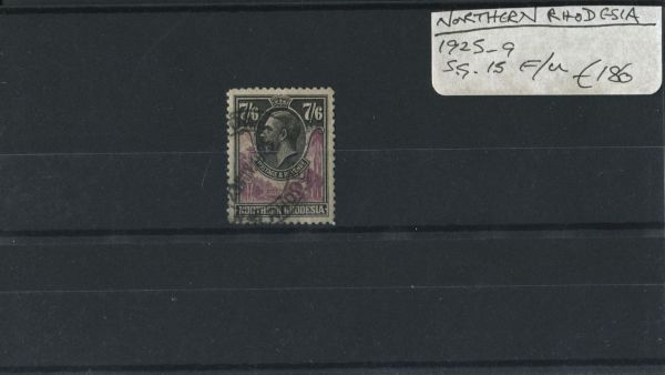 Northern Rhodesia 1925-29 SG.15 F/U