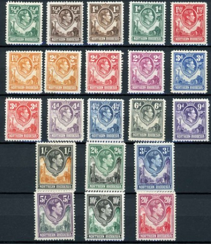 Northern Rhodesia 1938-1952 SG.25-45 M/M