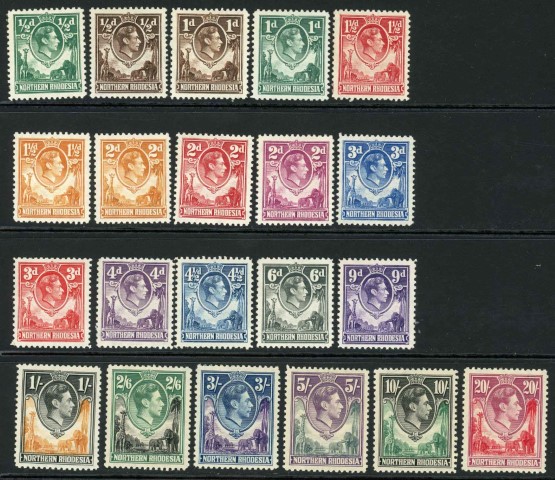 Northern Rhodesia 1938-52 SG.25-45 M/M