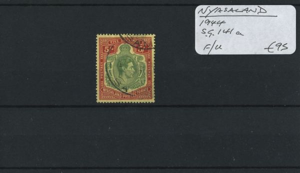 Nyasaland 1944 SG.141a F/U