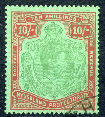 Nyasaland Protectorate 1938-44 SG.142 F/U